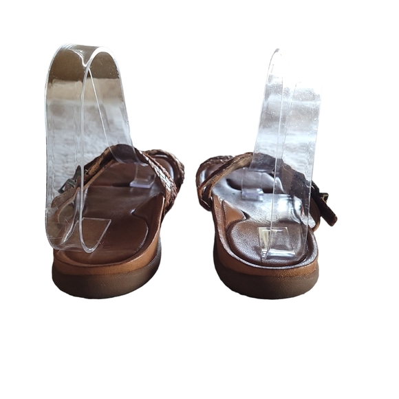 Aetrex Brielle slip-on sandals flat women shoes size 8.5 memory foam - Picture 4 of 6